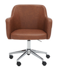 Kains Swivel Office Chair — Cognac — Office Chairs