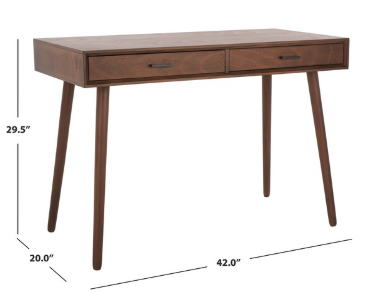 O'dwyer 2 Drawer Desk — Brown — Desks