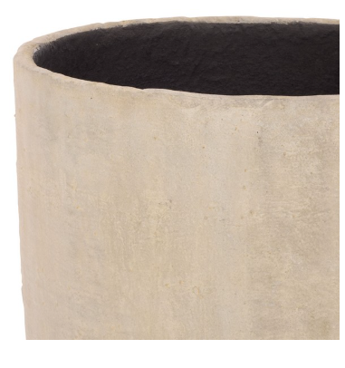 Cana Large Pedestal Planter — Beige — Planters