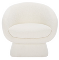 Kiana Modern Accent Chair — Ivory — Accent Chairs
