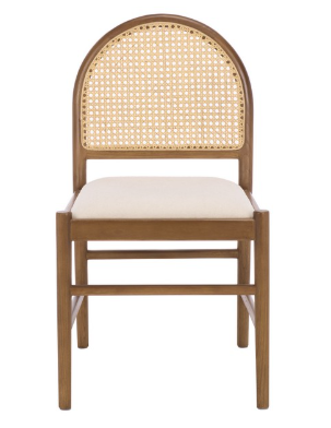 Laylie & Leather Chair — Medium Oak (Set of 2) — Dining Chairs