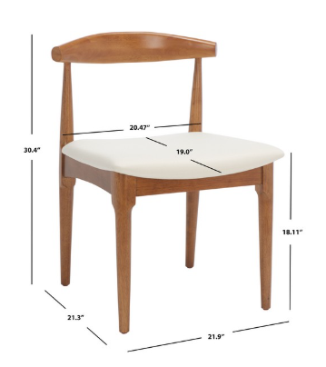 Lionel Retro Dining Chair — Walnut Body (Set of 2) — Dining Chairs