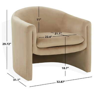 Laylette Accent Chair — Light Brown — Accent Chairs