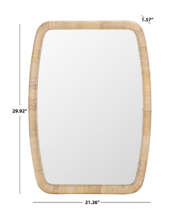 Lani 21.26" Wall Mirror — Natural — Mirrors