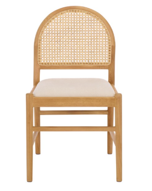 Laylie & Leather Chair — Natural (Set of 2) — Dining Chairs