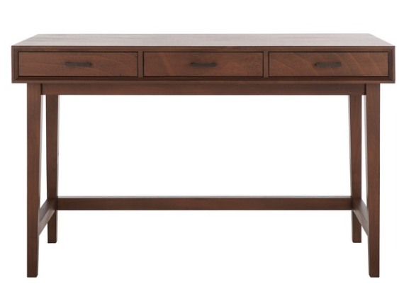 Hawthorn 3 Drawer Desk — Brown — Desks