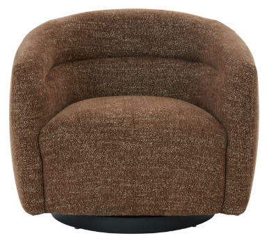 Kellybryn Swivel Chair — Dark Brown — Accent Chairs