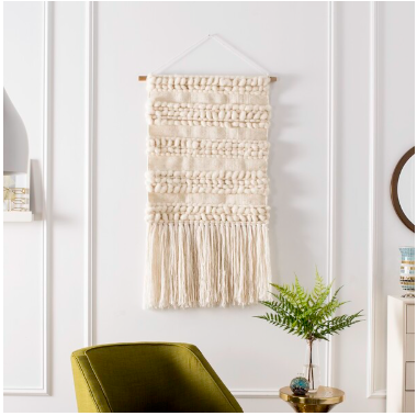 Sedona Amber Woven Wall Art — Ivory — Wall Art