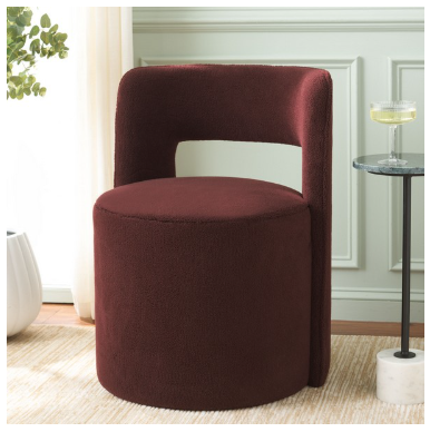 Jojo Accent Chair — Bordeaux — Accent Chairs