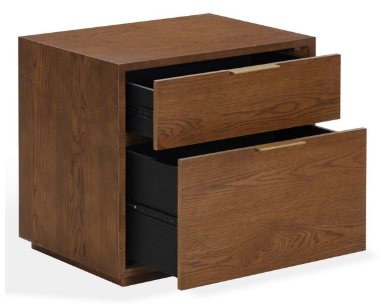 Gabribecca 2 Drawer Nightstand — Walnut — Nightstands
