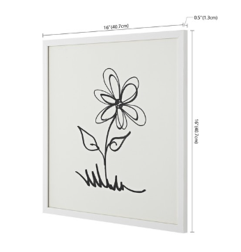 Signed: Springtime framed Wall Art — Black — Wall Art