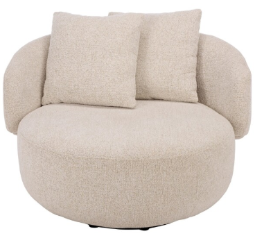 Karolie Swivel Chair — Taupe — Accent Chairs