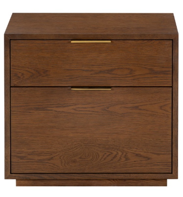Gabribecca 2 Drawer Nightstand — Walnut — Nightstands