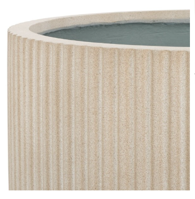 Lucca Large Planter Pot — Beige — Planters