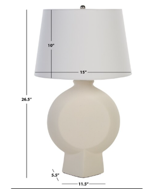 Alena Table Lamp — White — Table Lamps