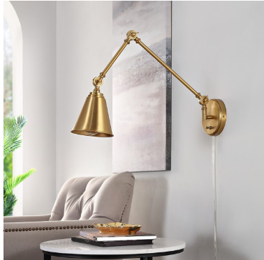 Kensley Wall Sconce — Brass Gold — Wall Sconces