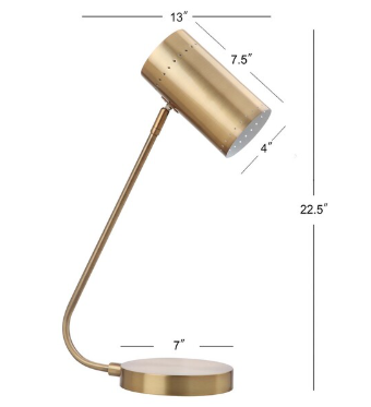 Crane Table Lamp — Gold — Table Lamps