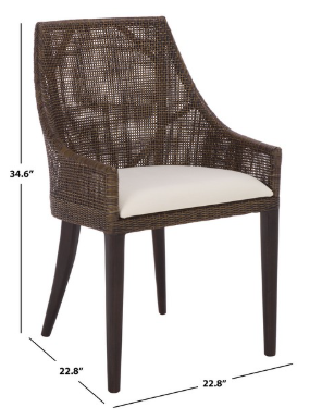 Maro Arm Chair — Dark Brown — Accent Chairs