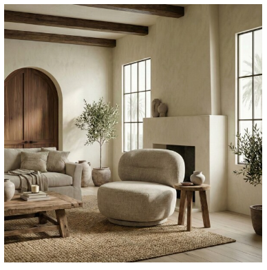 Oliviangela Lounge Chair — Brown — Accent Chairs