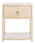Sadie 1 Drawer 1 Shelf Nightstand — Antique White — Nightstands