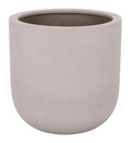 Ethan Low Wide Planter Pot — Beige — Planters