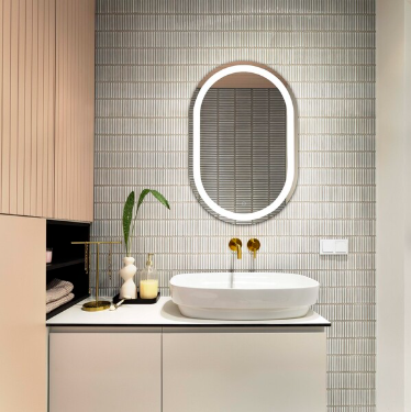 Crosby LED Mirror — Silver — Mirrors