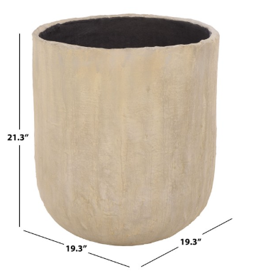 Cana Large Planter Pot — Beige — Planters