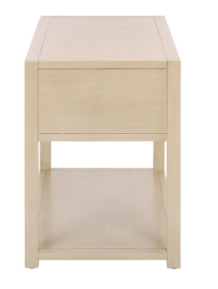 Large Sadie 1 Drawer 1 Shelf Nightstand — Antique White — Nightstands