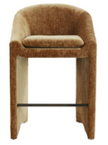 Kagan Chenille Barstool — Amber — Barstools