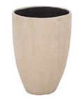 Cana Pedestal Planter Pot — Beige — Planters