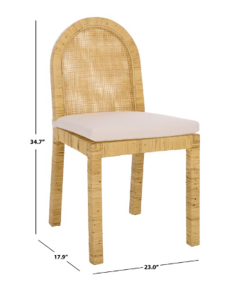 Tojo Cane Roundback Dining Chair — Natural (Set of 2) — Dining Chairs