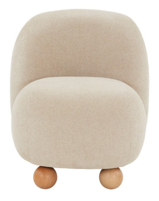 Kalia Bun Foot Accent Chair — Tan — Accent Chairs