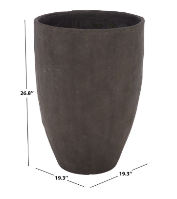 Cana Large Pedestal Planter — Brown — Planters