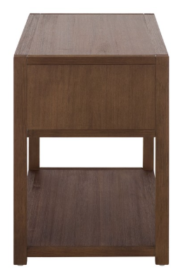 Large Sadie 1 Drawer 1 Shelf Nightstand — Chocolate — Nightstands