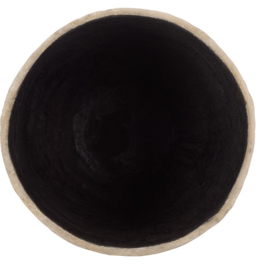 Cana Large Pedestal Planter — Beige — Planters