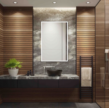 Houston LED Mirror — Silver — Mirrors