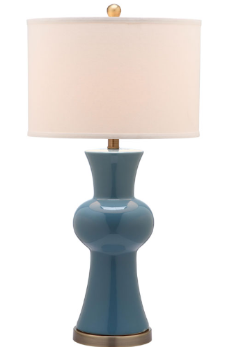 Lola Column Lamp — Blue (Set of 2) — Table Lamps