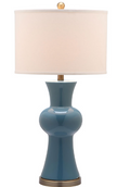 Lola Column Lamp — Blue (Set of 2) — Table Lamps
