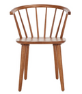 Blanchard 18"H Curved Spindle Side Chair — Honey (Set of 2) — Dining Chairs