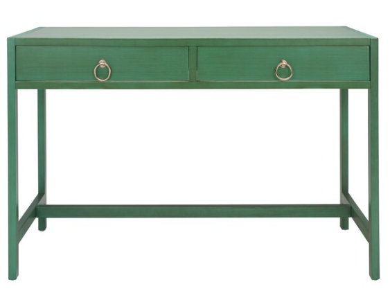 Esther 2 Drawer Desk — Turquoise — Desks
