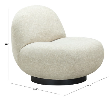 Stevie Accent Chair — Taupe — Accent Chairs