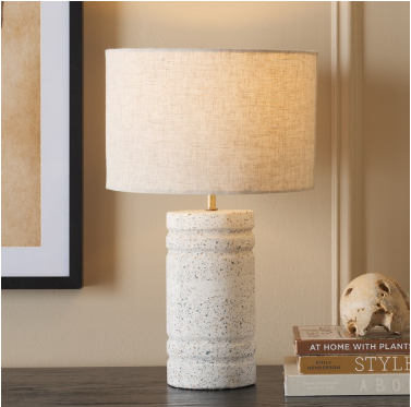 Azalea Table Lamp — White Terrazzo — Table Lamps