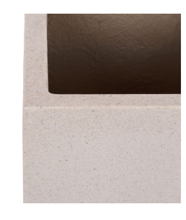 Marcy Pedestal Planter — Beige — Planters
