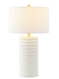Melina Resin Table Lamp Set of 2 — White Shade (Set of 2) — Table Lamps