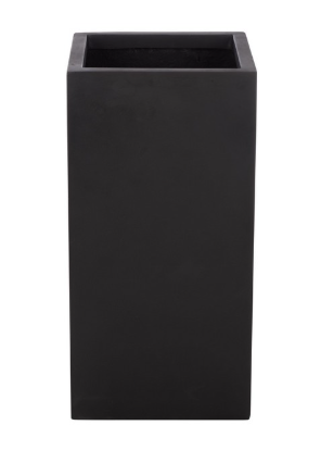 Marcy Pedestal Planter — Black — Planters