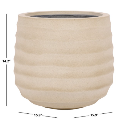 Marta Planter Pot — Beige — Planters