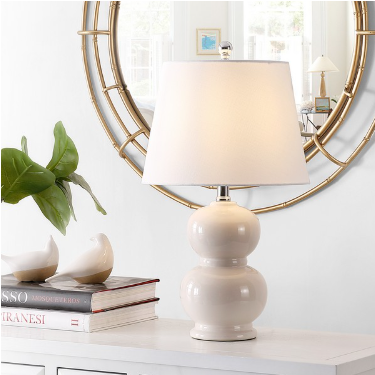 Everlee Table Lamp — Ivory — Table Lamps