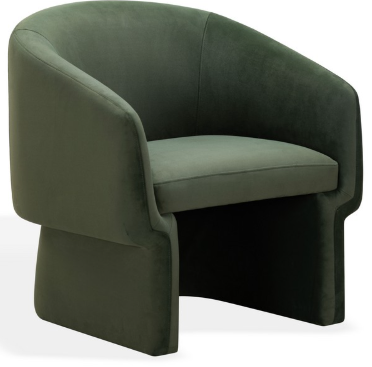 Susie Barrel Back Accent Chair — Olive Green — Accent Chairs
