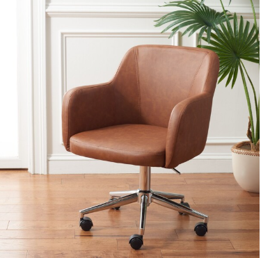 Kains Swivel Office Chair — Cognac — Office Chairs