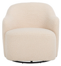 Theoden Swivel Accent Chair — Off-White — Accent Chairs